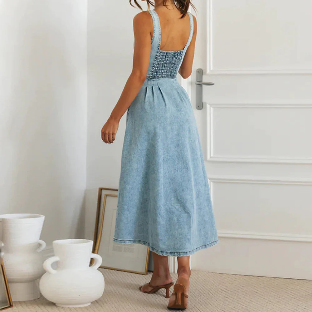 UrbanCharm Denim Midi Dress